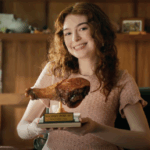 A menina e a paixão pelo churrasco nos EUA