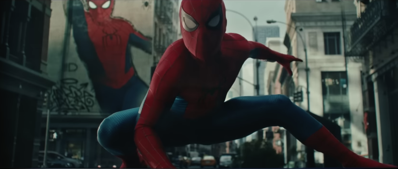 Homem-Aranha e a BMW em Nova York